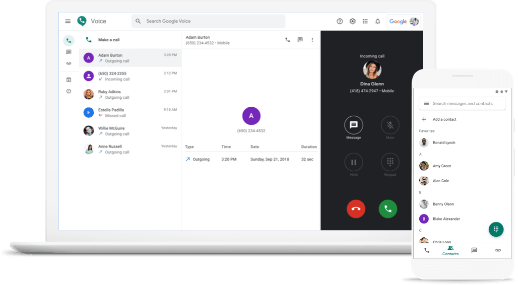 Google Voice 购买 , GV 购买  在线的